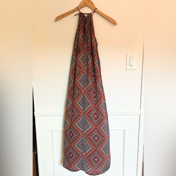 Vibrant sleeveless boho long dress - Picture 3 of 6